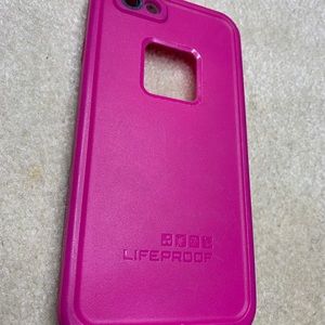 Hot pink iPhone 6 LIFEPROOF case